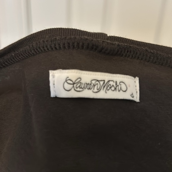 Lauren Moshi Foil Lipstick Wolf Tee Onyx - Picture 6 of 8